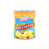 canned fruit cocktail in juice
